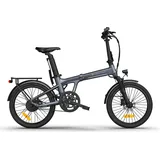 ADO EBike Elektrofahrrad, Pedelec,klapprad Riemenantrieb,Citybike,20 zoll, Bafang Bürstenloser Motor, ebike Damen/Herren - Grau