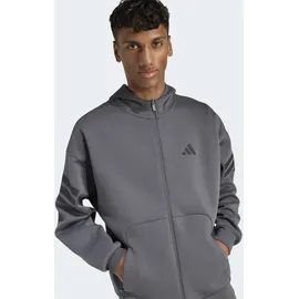 adidas Future Icons 3-Streifen Kapuzensweatjacke Herren Grau S