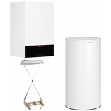 Viessmann Gas-Brennwert-Paket Vitodens 200-W 25 kW mit Warmwasserspeicher Vitocell 100-W CVAA 160 L