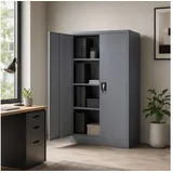 Makika Aktenschrank 40x90x140 cm Anthrazit