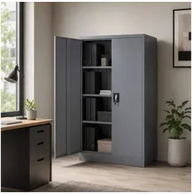 Makika Aktenschrank 40x90x140 cm Anthrazit