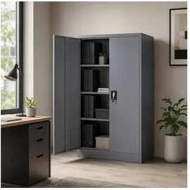 Makika Aktenschrank 40x90x140 cm Anthrazit