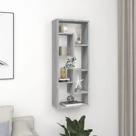 vidaXL Wandregal 36 x 16 x 90 cm Grau