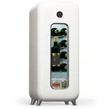 Klarstein Freistehender Weinkühlschrank 1 Zone, Getränkekühlschrank Klein, Kleiner Weinschrank, Wein-Kühlschrank Klein mit Glastür, Indoor/Outdoor Flaschenkühlschrank, Wine Fridge, 15 Flaschen