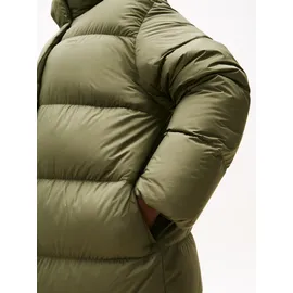 Tommy Hilfiger Curve "CRV MODERN DOWN REG COAT", Damen, Gr. 52, grün (utility olive), Steppware, Obermaterial: 100% Polyester. Futter: 100% Polyamid. Wattierung: 100% Daunen, unifarben, Mäntel Daunenmantel, in großen Größen