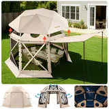 Vevor Pop-up-Pavillon 3,6 x 3,6 m Beige