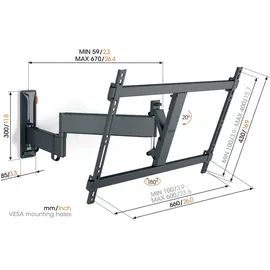 Vogel's TVM 3643 für TV 40-77"