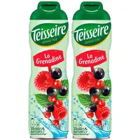 Teisseire Getränke-Sirup Grenadine 600ml - Intensiv im Geschmack (2er Pack)