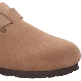 ROHDE Clog Leder Pantolette robust klassisch Schnalle Alba 6071, Größe:40 EU, Farbe:Mehrfarbig - Braun - 40