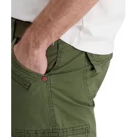Timezone Herren 3/4 Cargo Hose LOOSE MILESTZ SHORT Mid Waist Loose Fit Loose Fit T2 40006.1212-32-04117 Grau Grün W 33
