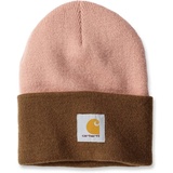 CARHARTT Knit Cuffed Two-Tone, Mütze, - Rosa/Hellbraun - Einheitsgröße