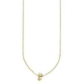 aniston jewelry & watches Kette mit Anhänger gelbgoldfarben vergoldet mit Anhänger Zirkonia (synth.)