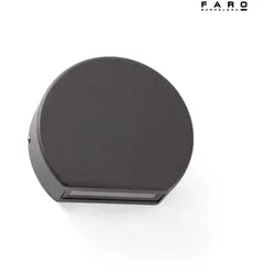 Faro Outdoor LED Wandleuchte PILL 3,5W, 3000K, IP54, dunkelgrau FAR-70825