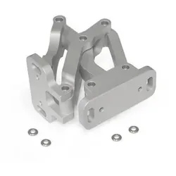 7241-AL-75-EL Mehrgelenkscharnier, innenliegend, Öffnungswinkel 90°, Aluminium
