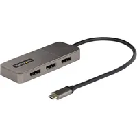 Startech 3-Port USB-C MST Hub, Dreifach 4K 60Hz DP HDR, Windows, DSC