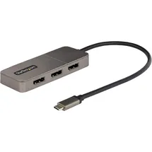 Startech 3-Port USB-C MST Hub, Dreifach 4K 60Hz DP HDR, Windows, DSC