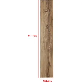 [neu.holz] neu.holz Bodenbelag Vanola Laminat Selbstklebend rutschfest 3,92 m2 Nordic Oak