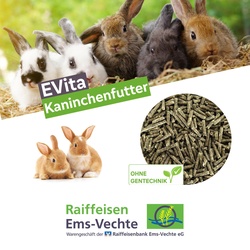 EVita Kaninchenfutter 20kg,  Pellets Allround Futtermittel für Kaninch