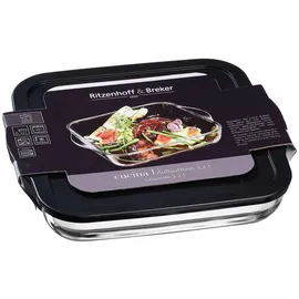 Ritzenhoff & Breker Cucina Auflaufform mit Frischhaltedeckel quadratisch 3,2 l