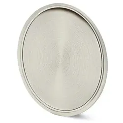 Muschelgr.-Dekorelemente, Touch-in 9086701,Ø 70mm, Zink edelstahloptik