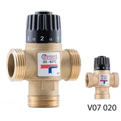 Thermostatisches Mischventil für Heizungs-Sanitär- und Wasseranlagen, mit Verbrühschutz (Ausführung: 1''AG)