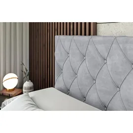 altdecor Boxbett, AMAY-Z - 160x200 cm - H3 - Hellgrau