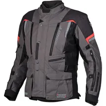Germot InsideOut Motorrad Textiljacke, schwarz/anthrazit/rot, 4XL