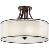 Elstead Lighting Lacey 4-flammige Deckenleuchte halbbündig bronze