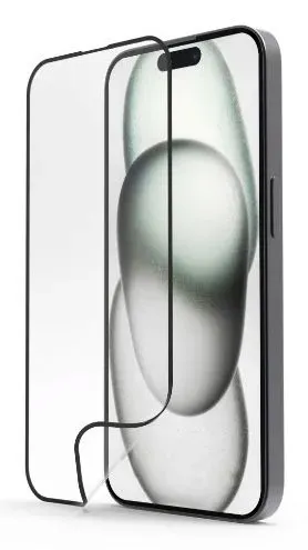 Klare Bildschirmschutzfolie Kunststoff 9H für  Apple iPhone 15 Fallbeständig, Schlagfest, Schlagfest, Kratzresistent, Splitterfrei, Schockresistent 222735 Super Hybrid