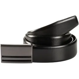 Monti Koppelgürtel Materialmix 3,5 cm schwarz 115