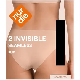 NUR DIE Invisible Slip 2er-Pack Schwarz 40/42