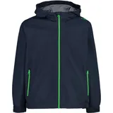 CMP KID Jacket Fix Hood Black Blue 128