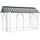 vidaXL Vogelkäfig Anthrazit 227 x 112 x 141 cm grau