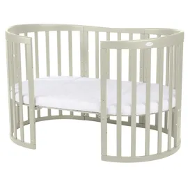 Waldin Babybett OWAL Kinderbett 7in1 mit Matratze,