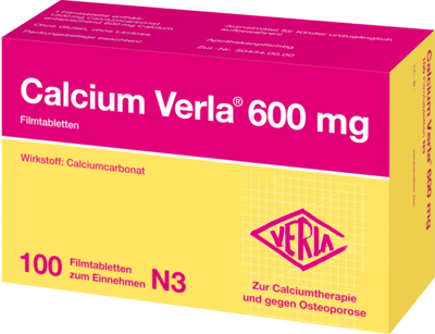 CALCIUM VERLA 600 mg Filmtabletten 100 St