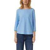 s.Oliver Shirt mit Flammgarnstruktur Blau 3XL
