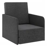 vidaXL Schlafsessel Ausziehbar 59,5 x 72 x 72,5 cm Dunkelgrau