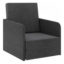 vidaXL Schlafsessel Ausziehbar 59,5 x 72 x 72,5 cm Dunkelgrau