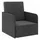vidaXL Schlafsessel Ausziehbar 59,5 x 72 x 72,5 cm Dunkelgrau