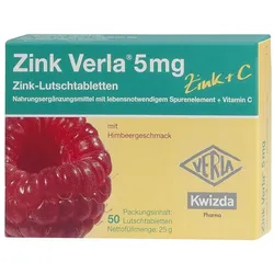 ZINK VERLA 5 mg Lutschtabletten Himbeer