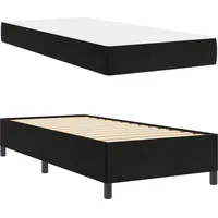 VidaXL Bettrahmen mit Matratze Schwarz 80 x 200 cm