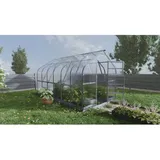 klasika greenhouses Gewächshaus 10m2, 2,5m x 4m, 6 mm Polycarbonatabdeckung 2 Dachfenster)