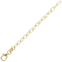 Schmuck Krone Goldkette 3mm Verlängerungskette 585 Gelbgold, 7cm, Gold 585 goldfarben