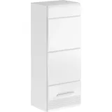 Home Affaire Malmö Hängeschrank 30 x 77 x 23 cm Weiß hochglänzend Metall/MDF