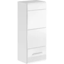 Home Affaire Malmö Hängeschrank 30 x 77 x 23 cm Weiß hochglänzend Metall/MDF