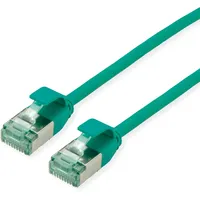 Roline RM U/FTP DataCenter Patchkabel Kat.6A (Class EA), Slim, grün, 0,15 m