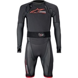 Alpinestars Tech-Air 10 Race System Airbag Anzug, schwarz-rot, Größe 2XL für Männer