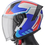 Gms Vectus Matt Blau/Weiß/Rot XL
