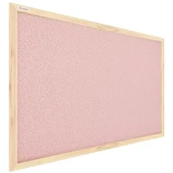 Allboards Pastellrosa Pinnwand mit Holzrahmen 60x40cm Pastellrosa Korktafel