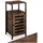 Tectake Beistellschrank 38,5 x 81 x 31,5 cm Braun